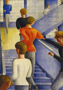 LA CAGE D'ESCALIER DU BAUHAUS, Oskar Schlemmer